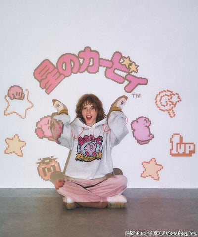 Kirby design knit hoodie - official product photo 21