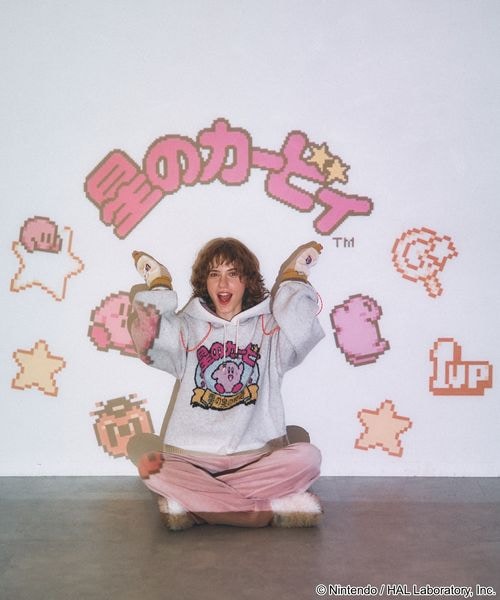Kirby design knit hoodie - official product photo 21