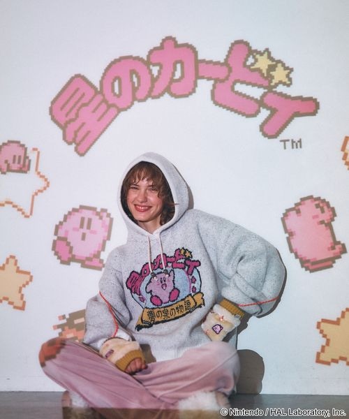 Kirby design knit hoodie - official product photo 23
