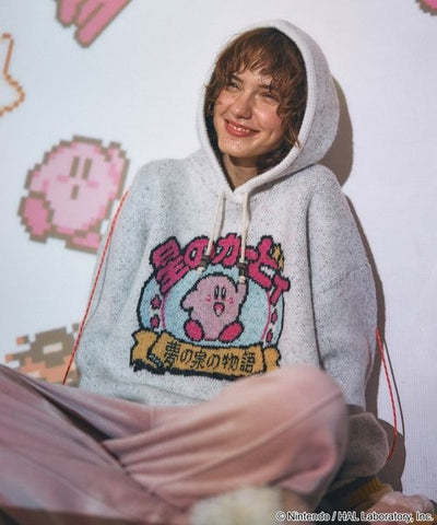 Kirby design knit hoodie - official product photo 25