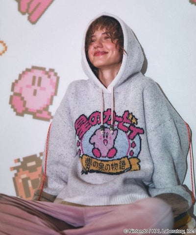Kirby design knit hoodie - official product photo 26