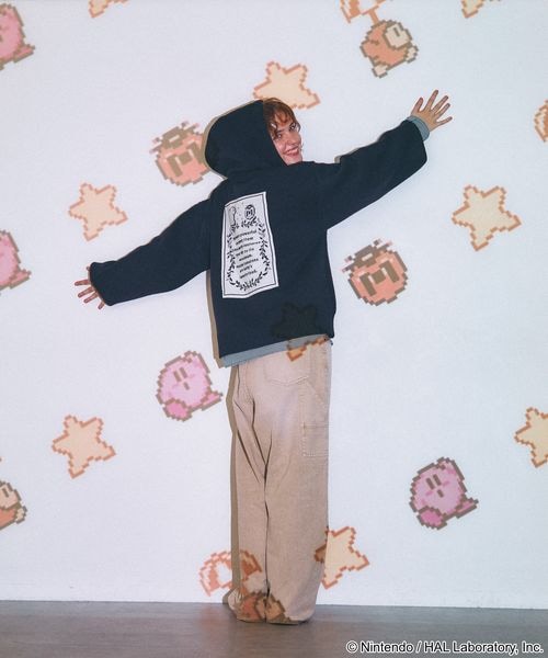 Kirby design knit hoodie - official product photo 30