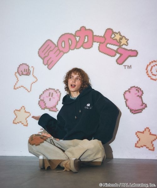 Kirby design knit hoodie - official product photo 34