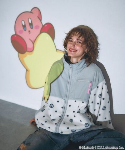 Kirby dot art fleece jacket - official product photo 2