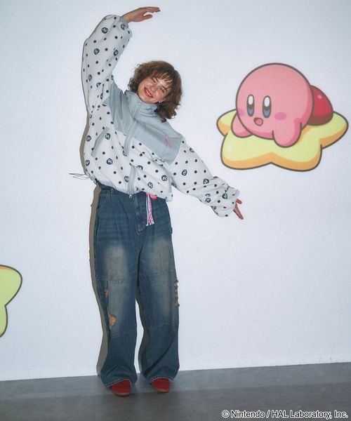 Kirby dot art fleece jacket - official product photo 18