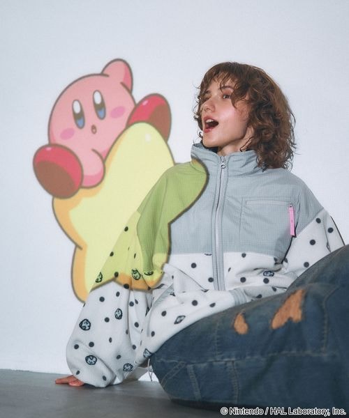 Kirby dot art fleece jacket - official product photo 22