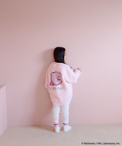 Kirby kids fluffy knit cardigan - official product photo 2