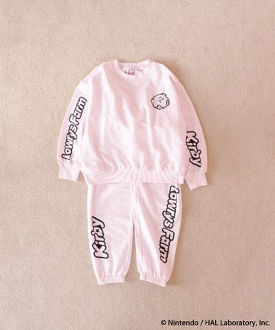 Kirby kids pixel art loungewear set - official product photo 2