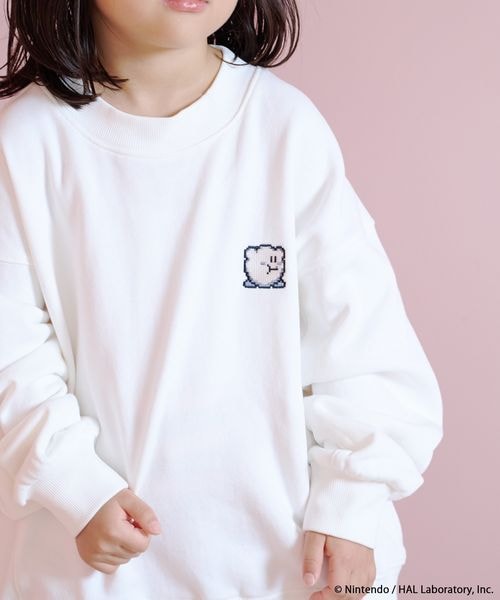 Kirby kids pixel art sweatshirt - official product photo 8