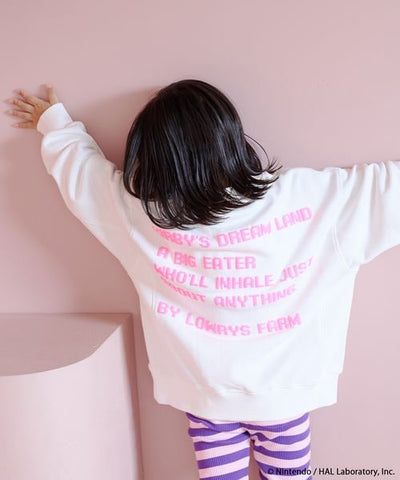 Kirby kids pixel art sweatshirt - official product photo 11