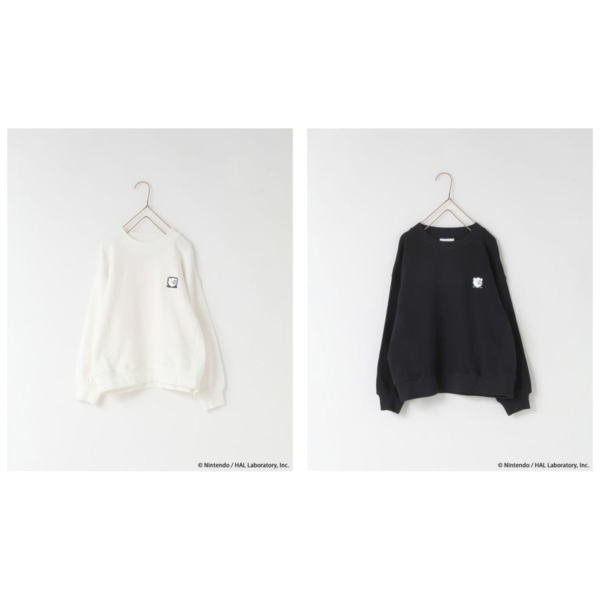 Kirby Kids Pixel Art Sweatshirt complete set, all 2 designs