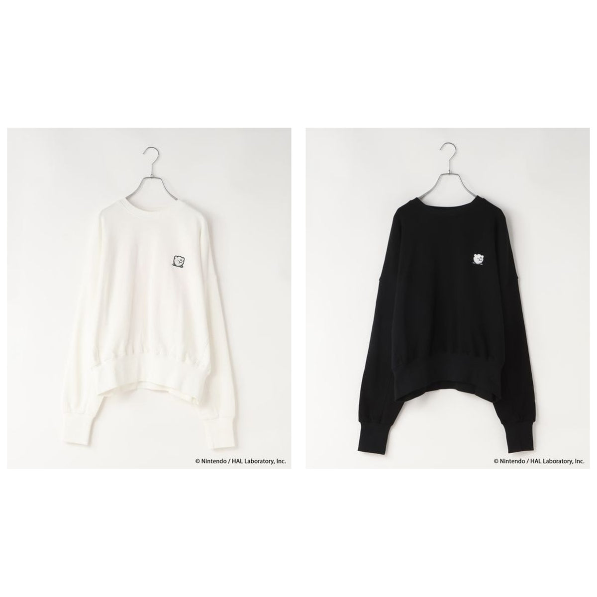 Kirby Pixel Art Sweatshirt complete set, all 2 designs