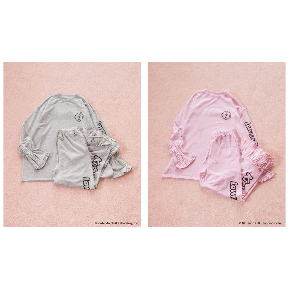 Kirby Ruffle Loungewear Set complete set, all 2 designs