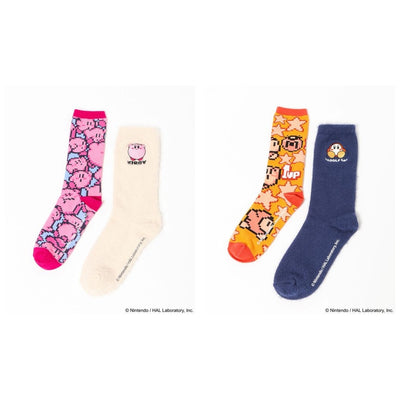 Kirby Two-Pair Socks Set complete set, all 2 designs