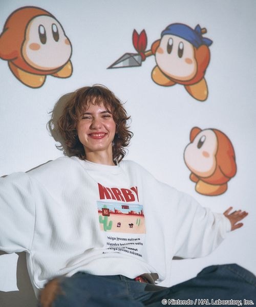 Kirby graphic sweatshirt in off white