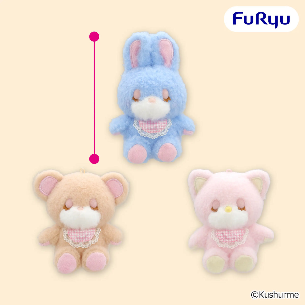 Kushurme - Lace Bib Mascots complete set of 3 designs