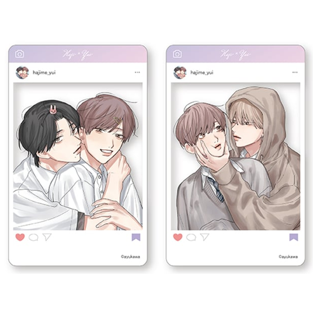 Hajime x Yui - SNS-Style Clear Trading Card - Complete Set of 2 Types