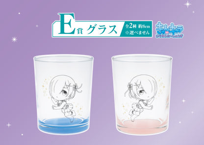 Ichiban Kuji Re:Zero Starting Life in Another World I Will Remember This Day - E Prize Glass Complete Set of 2 Types