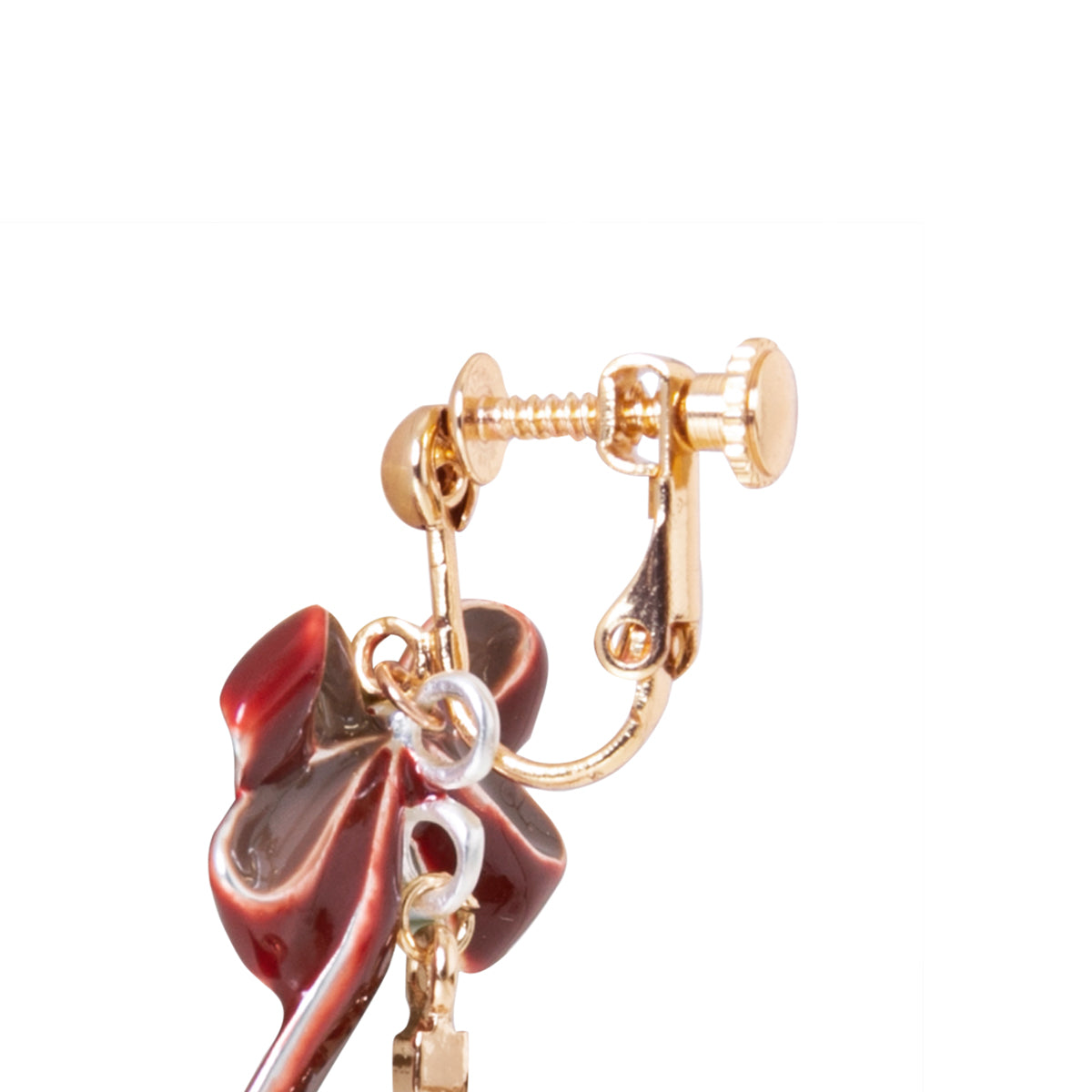 Kyoko Sakura Soul Gem earrings by Mayla - clip-on fastening