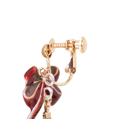 Kyoko Sakura Soul Gem earrings by Mayla - clip-on fastening