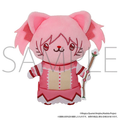 Madoka Kaname withCAT Plus cat plush keychain - official view 1