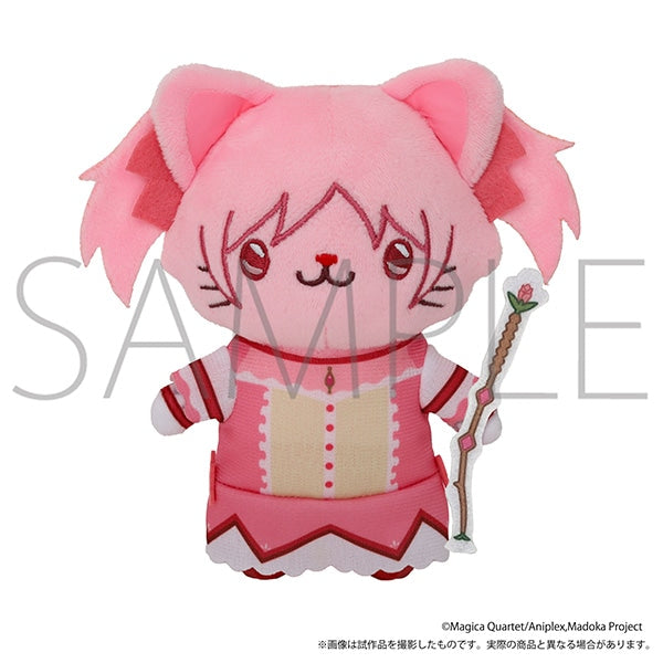 Madoka Kaname withCAT Plus cat plush keychain - official view 1