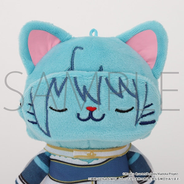 Sayaka Miki withCAT Plus cat plush keychain - official view 2