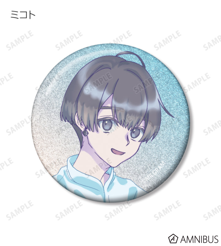 MILGRAM Trading Glitter Badges Sea Breeze Footprints Ver. BOX of 12 - official product view 12