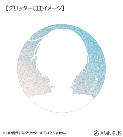 MILGRAM Trading Glitter Badges Sea Breeze Footprints Ver. BOX of 12 - official product view 14