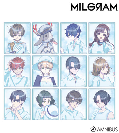 MILGRAM Trading Acrylic Cards Sea Breeze Footprints Ver. BOX of 12 - official product view 1