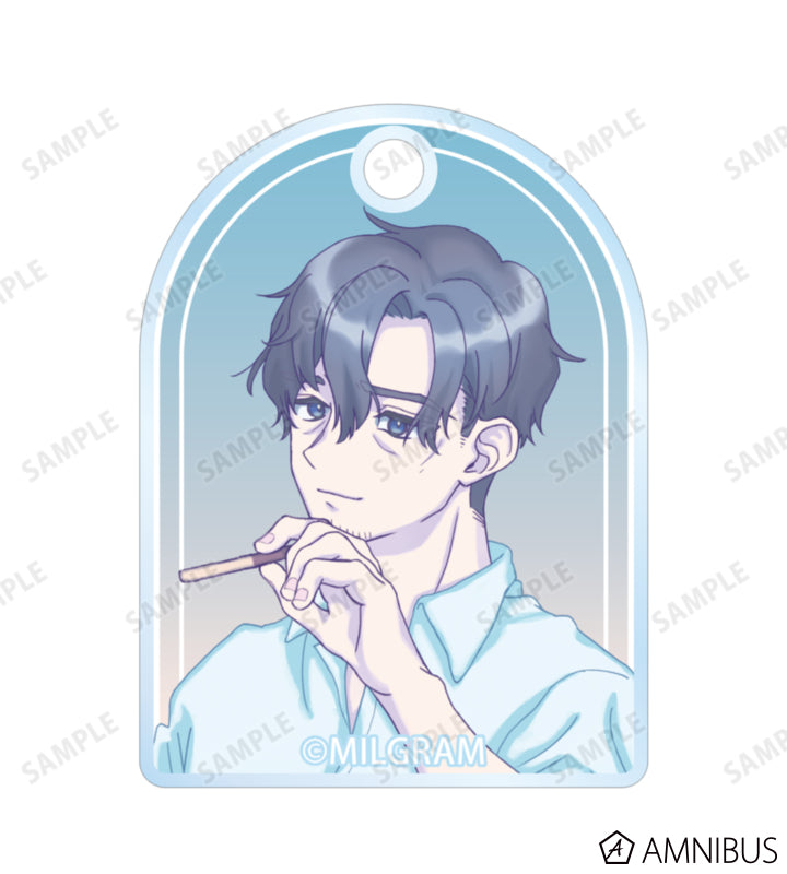 MILGRAM Double Wire Acrylic Keychain Sea Breeze Footprints Ver. (11 Types) - official product view 30