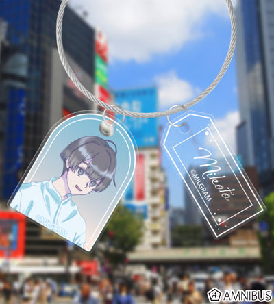 MILGRAM Double Wire Acrylic Keychain Sea Breeze Footprints Ver. (11 Types) - official product view 40