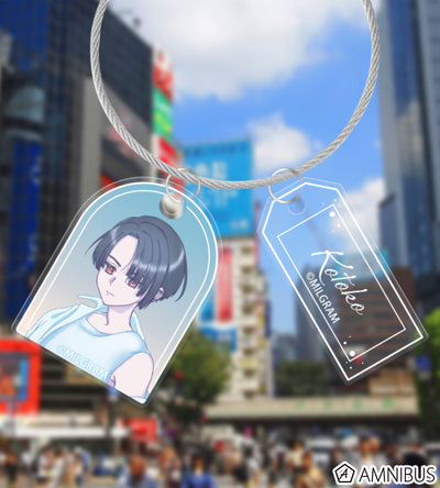 MILGRAM Double Wire Acrylic Keychain Sea Breeze Footprints Ver. (11 Types) - official product view 44
