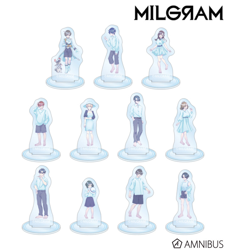 MILGRAM Trading Mini Acrylic Stands Sea Breeze Footprints Ver. BOX of 11 - official product view 1