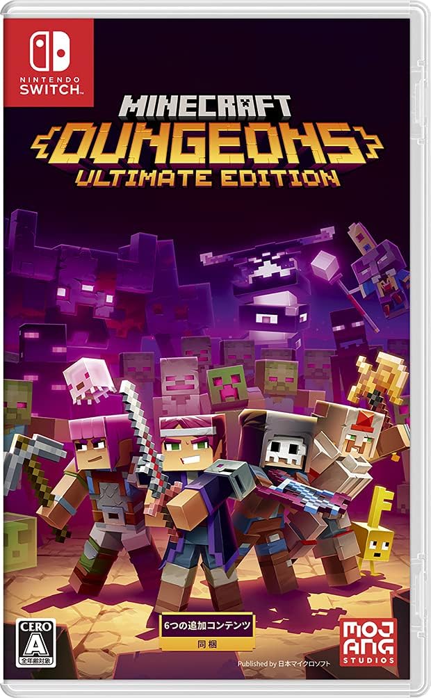 Minecraft Dungeons Ultimate Edition - Nintendo Switch Japanese Version - packaging