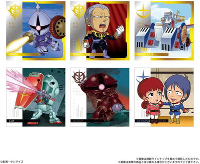 Mobile Suit Gundam Niformation Sticker Wafers Vol.6 - Ketsubetsu no Toki Box (20 Packs) - collectible designs, image 3