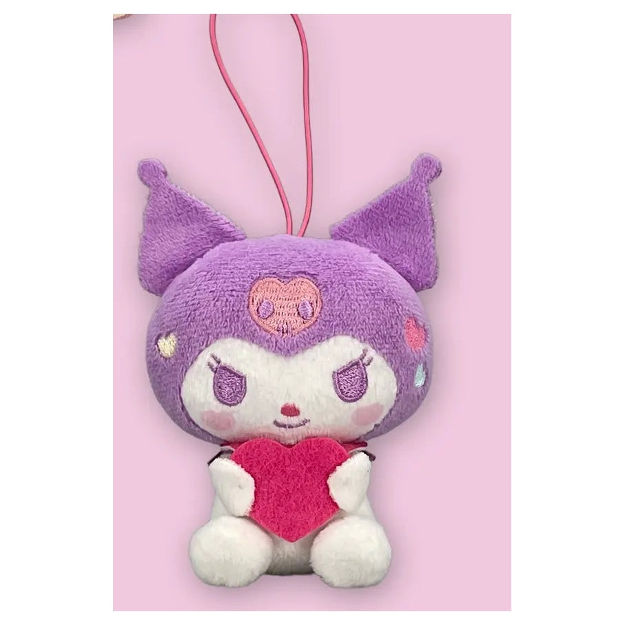 Monchhichi & Chimutan x My Melody & Kuromi - Heart Hug Mascots - Design 4