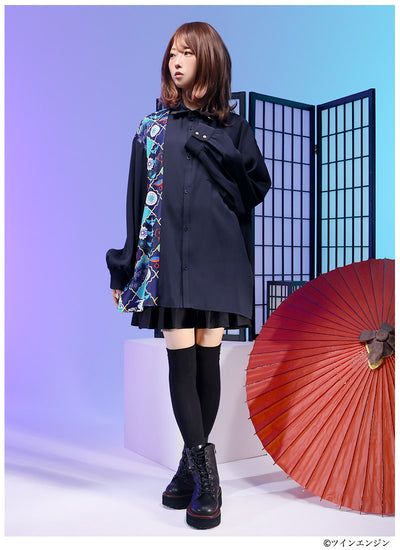 Mononoke The Movie Favorite medicine seller asymmetrical shirt - official product view 6