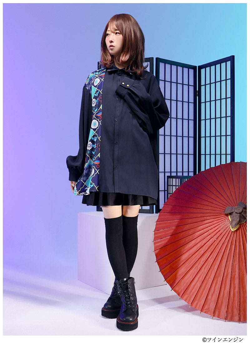 Mononoke The Movie Favorite medicine seller asymmetrical shirt - official product view 6
