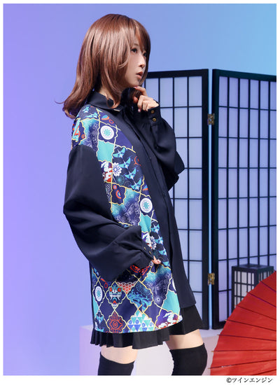 Mononoke The Movie Favorite medicine seller asymmetrical shirt - official product view 7