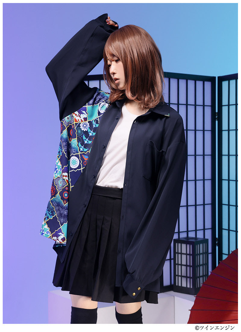 Mononoke The Movie Favorite medicine seller asymmetrical shirt - official product view 8