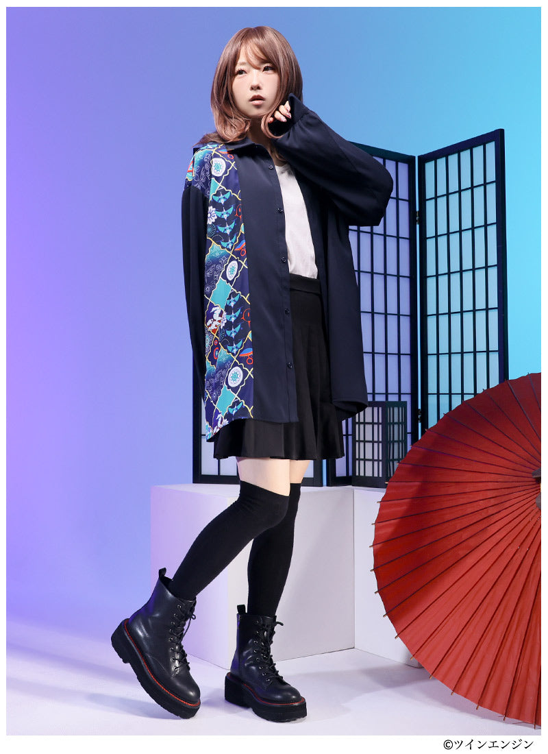Mononoke The Movie Favorite medicine seller asymmetrical shirt - official product view 9