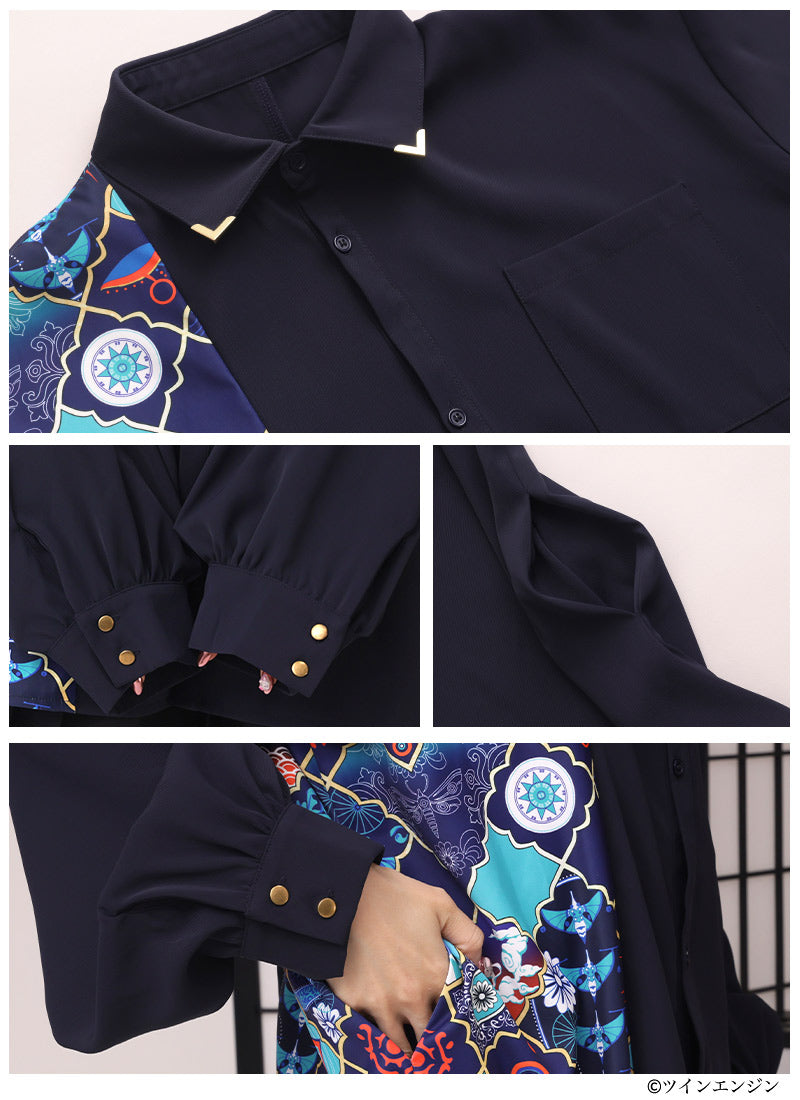 Mononoke The Movie Favorite medicine seller asymmetrical shirt - official product view 14