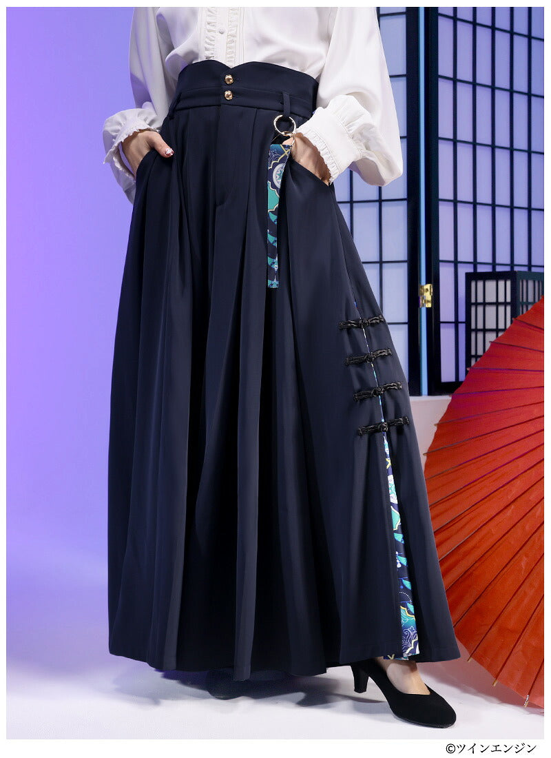 Mononoke The Movie Favorite medicine seller hakama style wide leg pants - official product view 2
