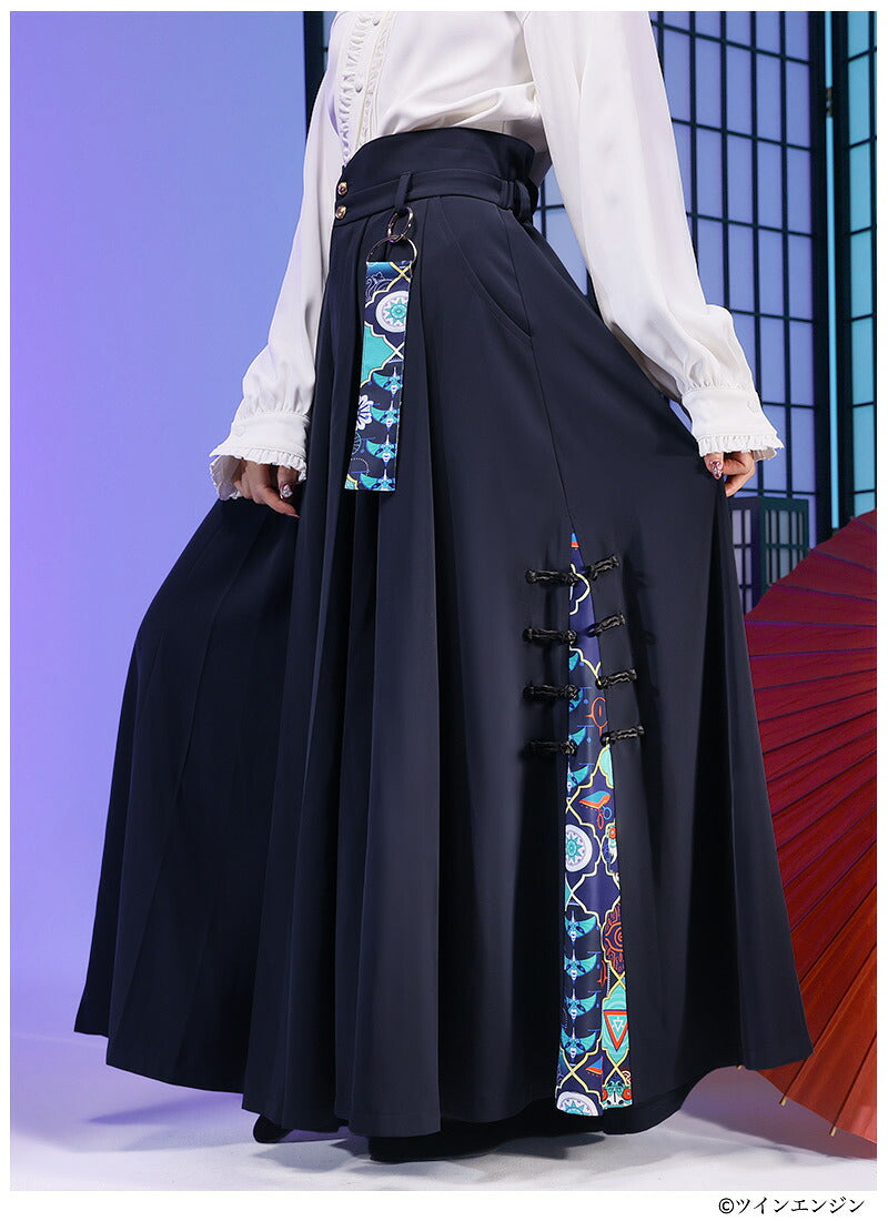 Mononoke The Movie Favorite medicine seller hakama style wide leg pants - official product view 6
