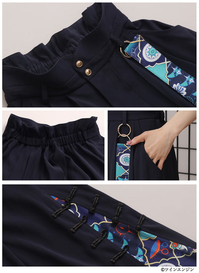 Mononoke The Movie Favorite medicine seller hakama style wide leg pants - official product view 15