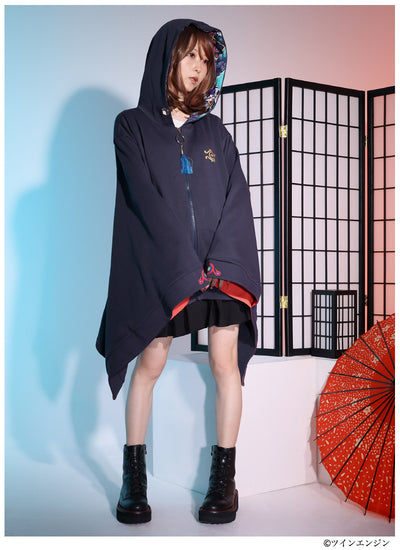 Mononoke The Movie Favorite medicine seller japanese sleeve hoodie haori - official product view 4