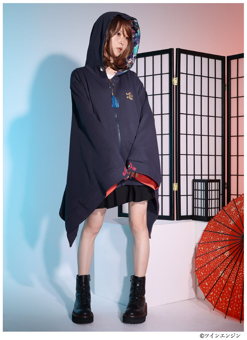 Mononoke The Movie Favorite medicine seller japanese sleeve hoodie haori - official product view 4