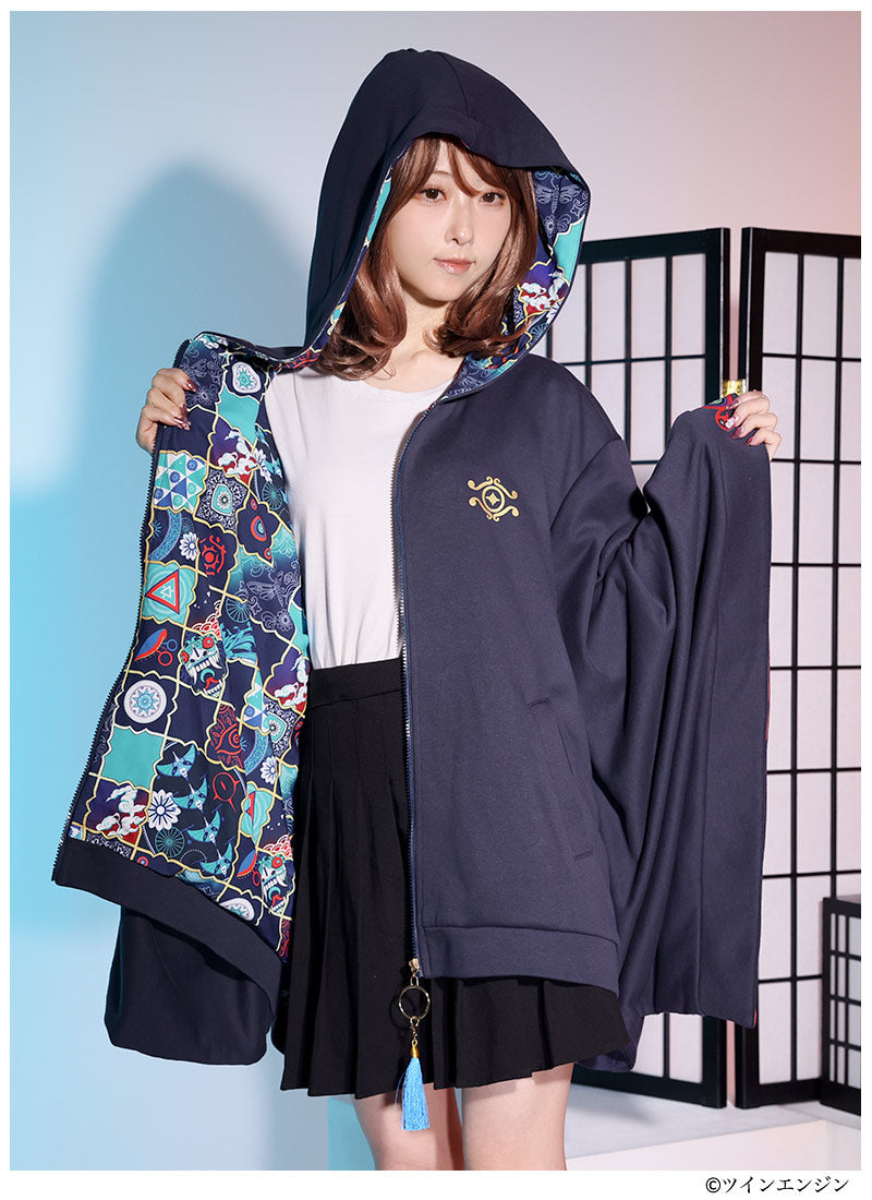 Mononoke The Movie Favorite medicine seller japanese sleeve hoodie haori - official product view 12