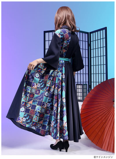 Mononoke The Movie Favorite medicine seller maxi length shirt style dress - official product view 5